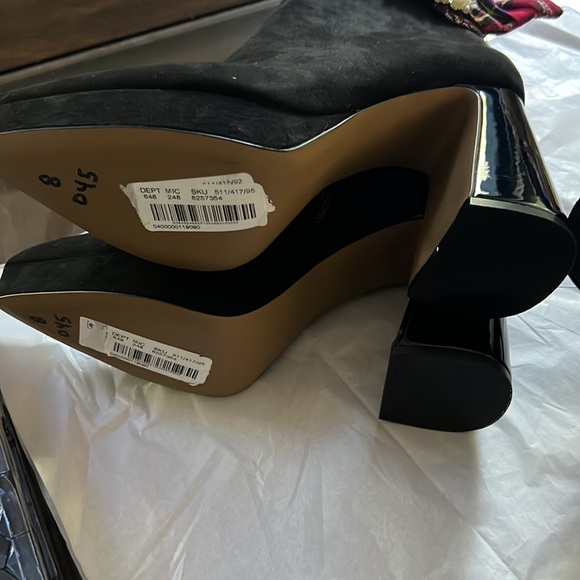 Betsey Johnson Idris Plaid Sash Rhinestone Buckle Booties - Picture 11 of 13